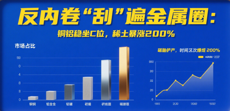 反内卷 “刮” 遍金属圈：铜铝稳坐 C 位，稀土暴涨 200%